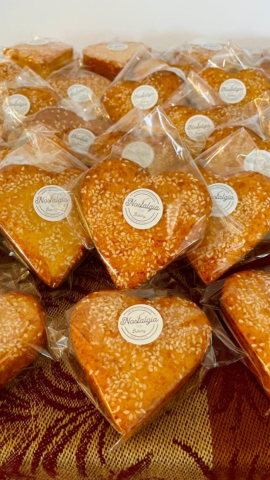 Quesadilla Salvadoreña Corazones (50 unidades) - Hearts Salvadoran Quesadilla (50 Individually Wrapped)